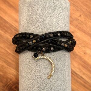 Nakamol | Crescent Moon Wrap Bracelet | 19” Adjustable